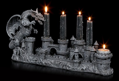 Drachen kerzenhalter fünffach - drachen-kerzenhalter,