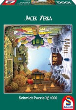 Schmidt Der JahreszeitenGarten Jacek Yerka Puzzle 1000 Teile Surreal Landschaft