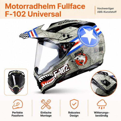 Motorradhelm visier grau hai - motorradhelm,