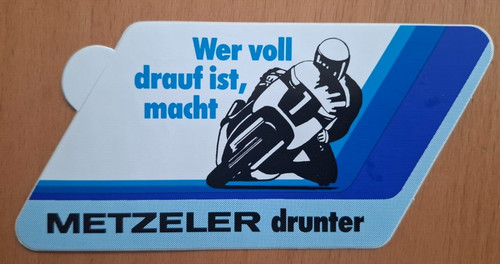 Aufkleber metzeler - aufkleber, "metzeler"