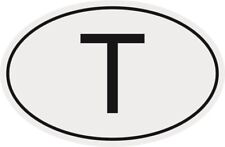 Aufkleber Autokennzeichen T =