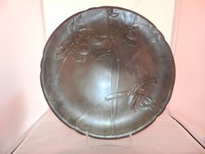  Kayserzinn Hugo Leven Zinnplatte Frauenschuh Entwurf 1898/1900 Mod.Nr. 4285