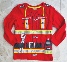 Jungen Feuerwehrmann Shirt Pullover 98 104 Fasching Karneval Kostüm Feuerwehr
