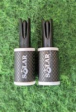 2× Solar Tackle iPro Carbon Bobbins Bobbin Heads m. Clip NEUWARE! Karpfenfischen