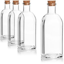 4x Glasflasche 500 ml mit
