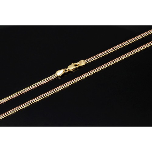Drei reihige layer - reihige, layer-goldkette