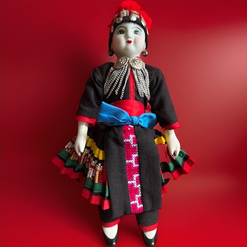 Sammlerpuppe hmong bergvolk - sammlerpuppe,