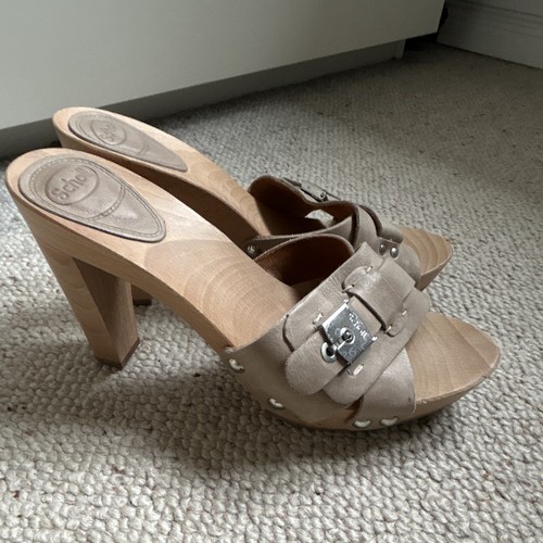Scholl damen mules leder - scholl, beige
