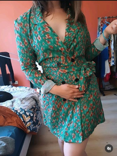 Shirtkleid grün vintage - shirtkleid,