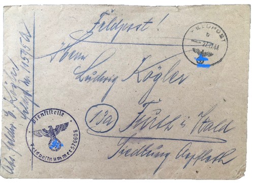 Feldpost kraftwagen zug - feldpost,