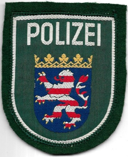 Polizei hessen patch grün - polizei,