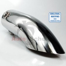 Edelstahl Universal Auspuffblende Endrohr Auspuff Blende Sportauspuff Schräg US