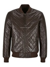 Herren 70er Bomber Echt Leder