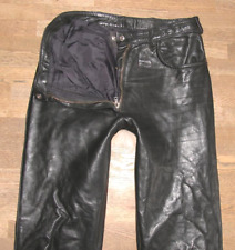 " KRAWEHL " Damen- LEDERJEANS / Motorrad - Lederhose in schwarz Gr. 38