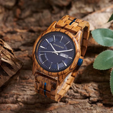 Holz Herren Armbanduhr Männeruhr Herrenuhr Holzuhr Geschenk Weihnachten Holzbox