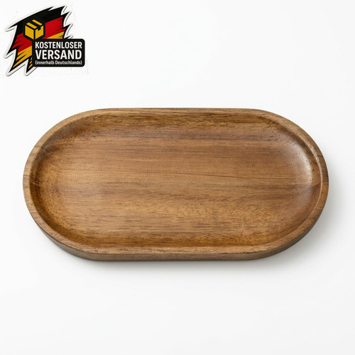 Holztablett oval für