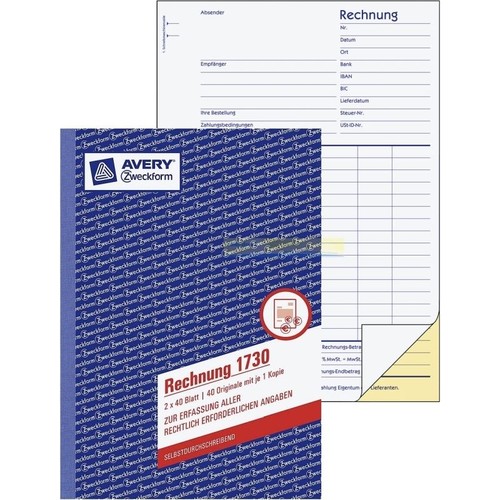 Zweckform rechnung 1730 a5 - zweckform,