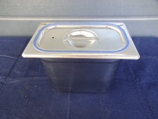 5x Behälter 1/4 GN 200mm mit Deckel Blanco Gastronomen Edelstahl VA