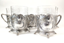 5 WMF Jugendstil Teegläser