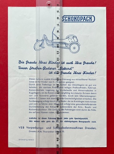 Ddr reklame prospekt blatt - reklame,