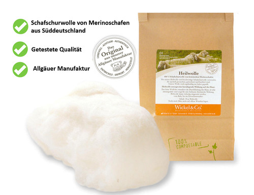 Heilwolle 100g aus - , 100%