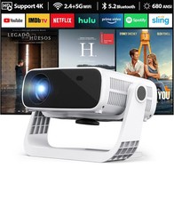Smart Beamer Projector with 5G WiFi Support, Ultra HD 1080P, Portable GC05A ZDK
