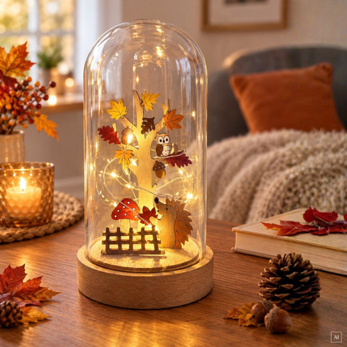 Abc home led glaskuppel deko - home,