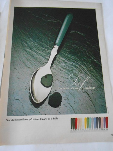 Reklame 1982 scof - scof, tischkunst