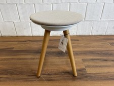 Bene Timba Stool kleiner Hocker drehbar weiß hellgrau