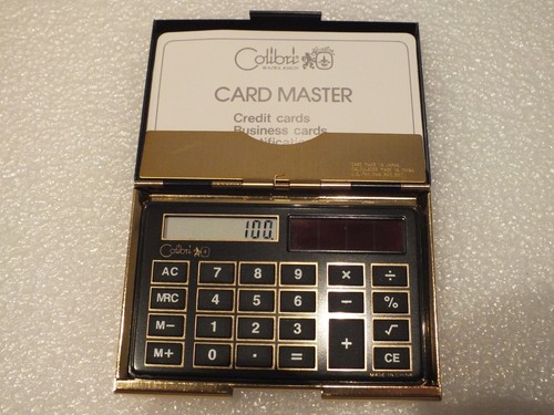 Vintage-Colibri-Metall-Visiten