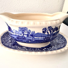 Villeroy & Boch, große sauciere, rusticana, blau