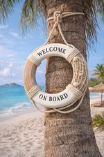 Dekorativer Rettungsring Natur