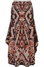 Peruvian Connection Rock Damen Damenrock Gr. L Baumwolle Mehrfarbig #6nt20pf