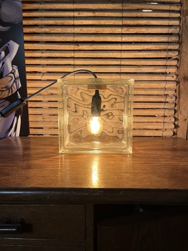 Glasbaustein lampe glass block - glasbaustein,