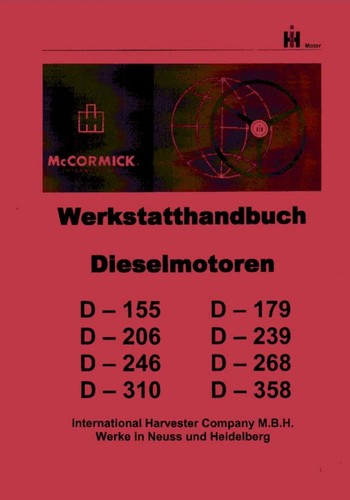 Werkstatthandbuch ihc motor - werkstatthandbuch,