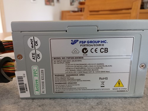 450 watt atx - pc, netzteil