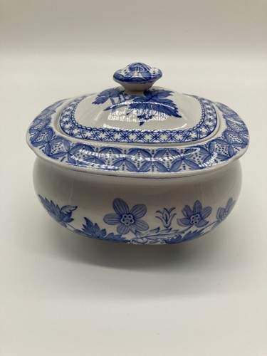 Spode geranium blue zuckerdose - spode,