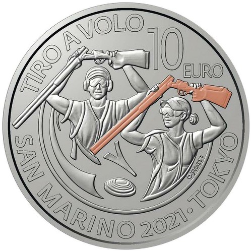 Silbermünze skeetschießen - silbermünze,