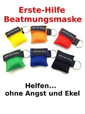 Erste-Hilfe Notfall Maske Beatmung  Notfalltuch Schlüsselanhänger Reanimation