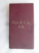 Etui Schachtel - Orden Bayern - Bayerisches Mililitär Verdienstkreuz 3. Klasse