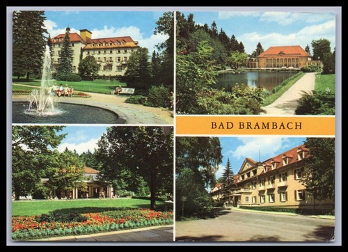 Ansichtskarte bad brambach - ansichtskarte, /