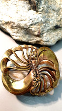 Große vintage brosche aus - große,