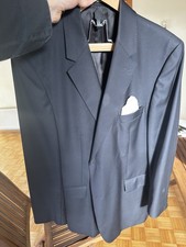 Burberry Lyon Gary Sakko Jackett 56 Blau einreihig 2-Knopf Super 120's & Hose 56