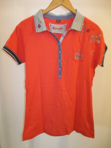 Napapijri poloshirt orange - napapijri,