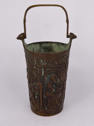 Antiker bronze weihwassereimer - antiker,