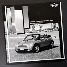 Prospekt Mini One Cabrio, Preisliste: April 2004, 210 x 210 mm, 16 Seiten, Neu!