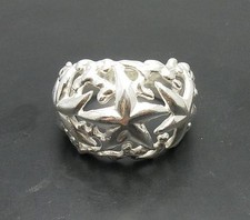 Echter Sterling Silber Ring Seestern massiv punziert 925 Handarbeit