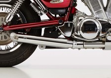 FALCON Cromo Line Auspuff silber EG-BE passt für SUZUKI VS 1400 Intruder(87-03)