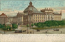 Ansichtskarte München Justizpalast 1902 (b252) Bayern