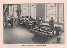 Teigteil- und Wirkanlage in einer Groß-Bäckerei - 1915 ~16x12cm